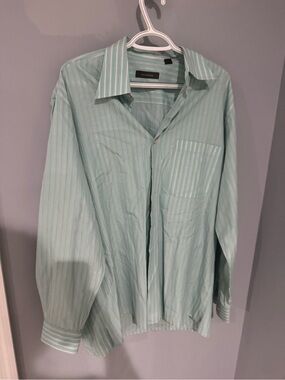 Ermenegildo Zegna VTG XL striped button down shirt men